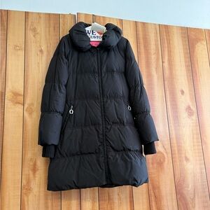 Betsey Johnson Black Puffer Coat with Hood